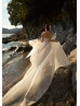 Sexy Glitter Lace Slit Beach Wedding Dress Sexy Glitter Lace Slit Beach Wedding Dress